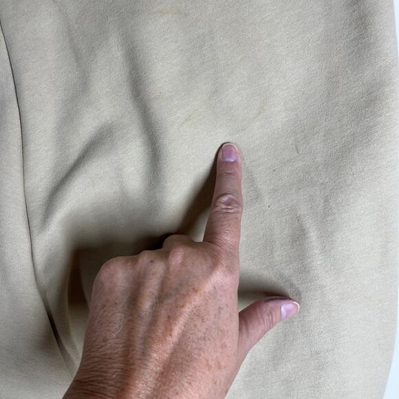 Tuff Rider Breeches Women Size 40 Long Beige Knee Patch Stretch Adj Leg Openings - Picture 12 of 16